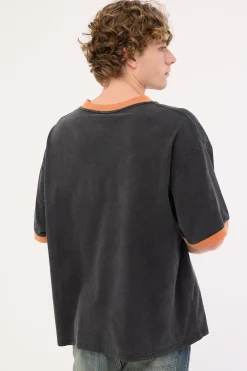 Bones Rodeo Ringer Tee Washed Black