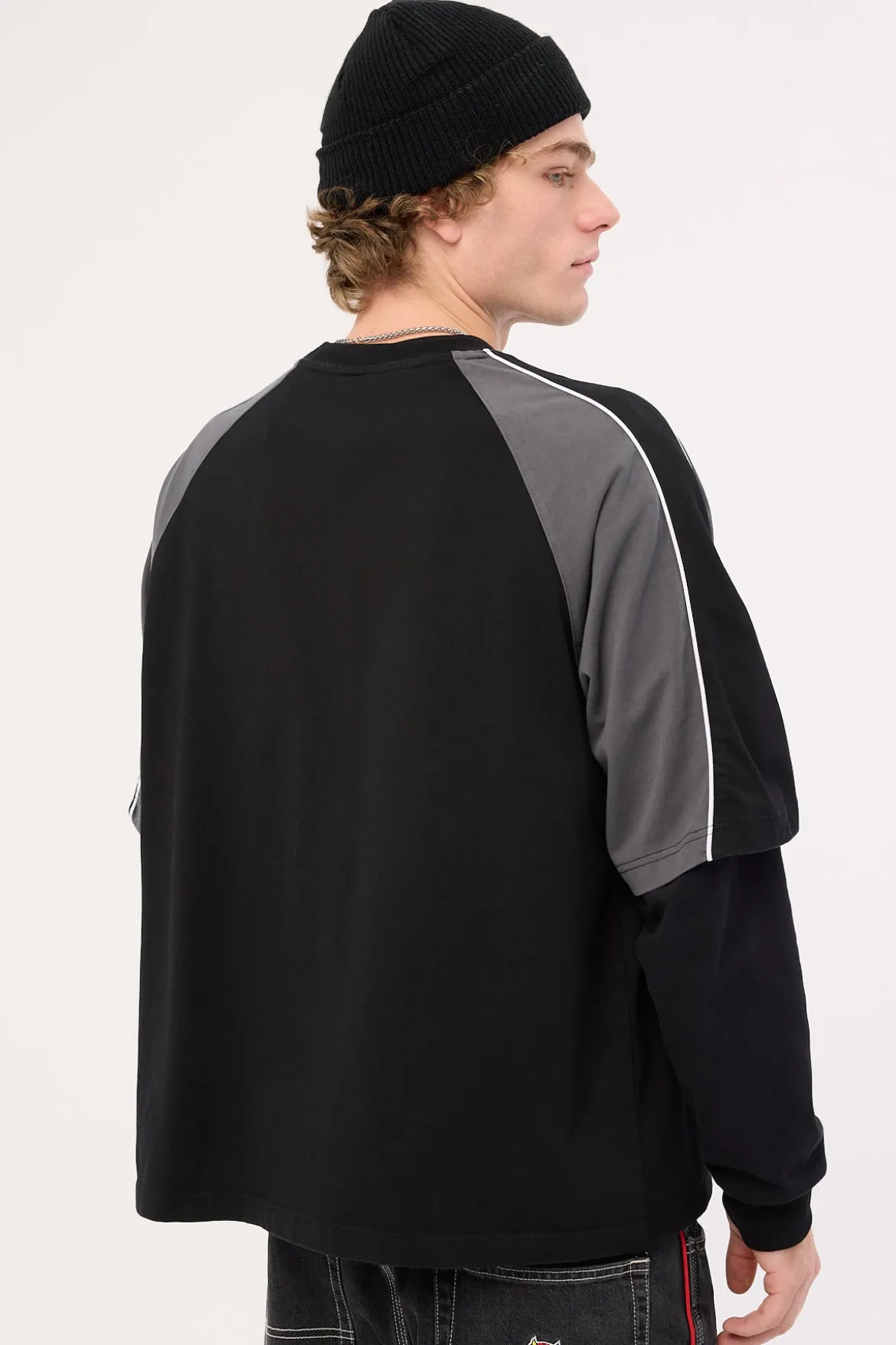 Bones Steeze Panel Boxy Tee Black