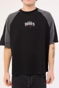 Bones Steeze Panel Boxy Tee Black