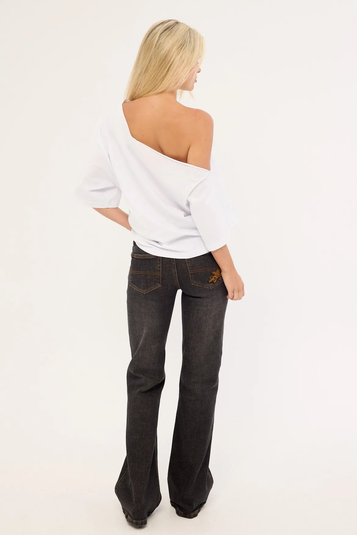 Bootcut Low Rider Jean Worship Black Dust