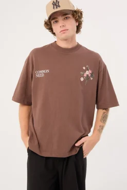 Botanica Heavyweight Easy Tee Brown