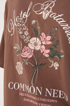 Botanica Heavyweight Easy Tee Brown