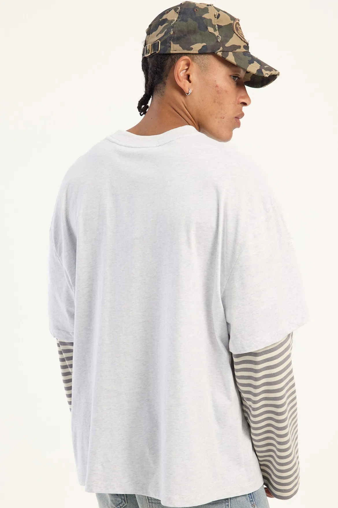 Bottega Shirt Ash Stripe