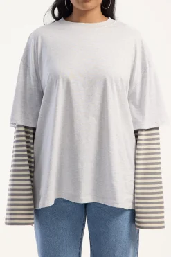 Bottega Shirt Ash Stripe