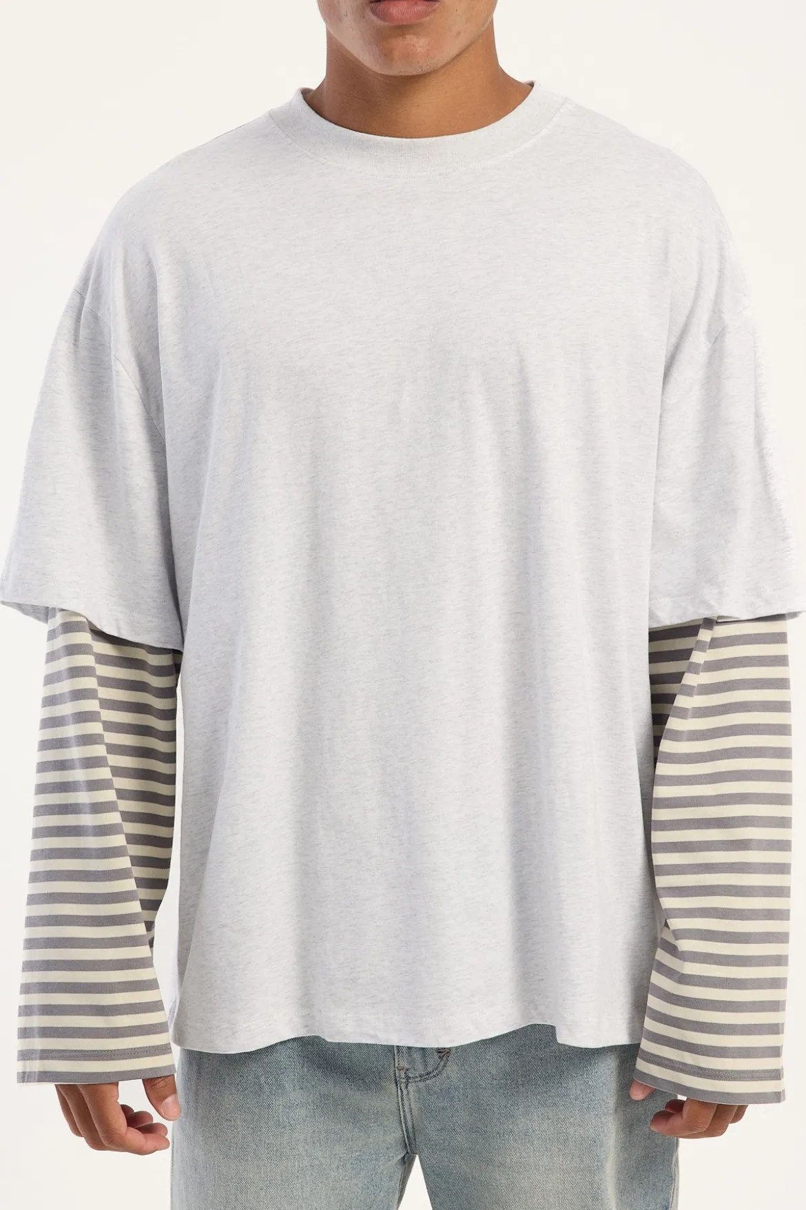Bottega Shirt Ash Stripe