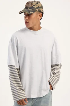 Bottega Shirt Ash Stripe