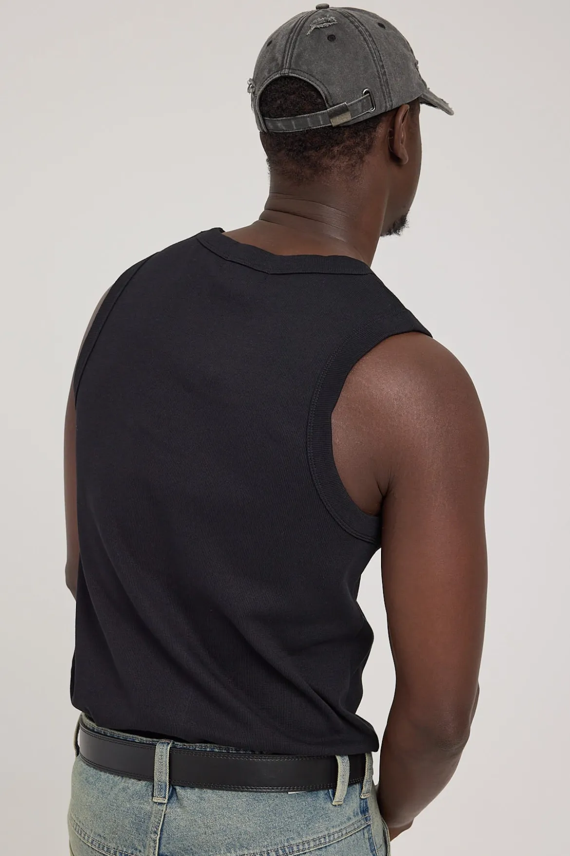 Bound High Neck Tank Black