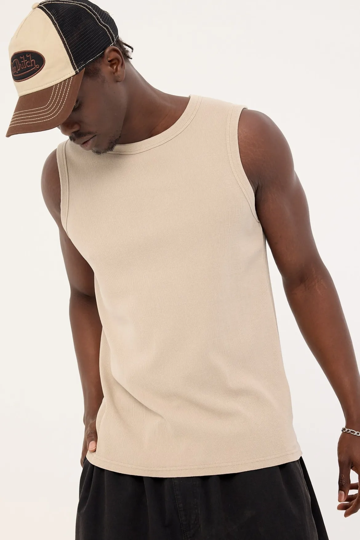 Bound High Neck Tank Washed Granite
