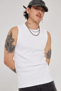 Bound High Neck Tank White