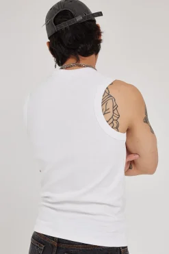 Bound High Neck Tank White