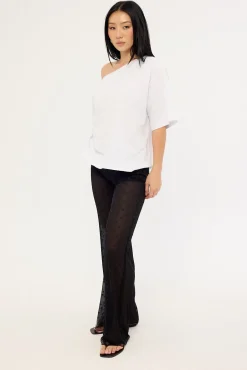 Bowie Sheer Polka Pant Black