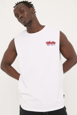 Bowling Muscle Top Washed Black
