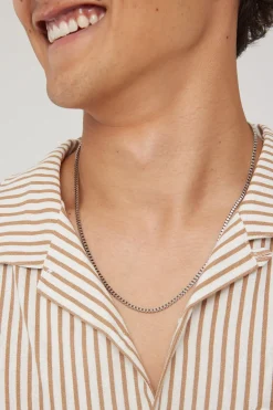 Box Chain Necklace Stainless Steel