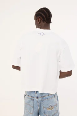 Boxing Cropped Heavyweight Easy Tee White