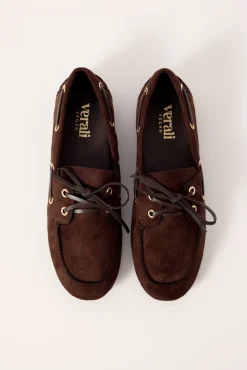 Brody Boat Shoe Chocolate Brown Micro