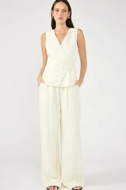 Bronte Elasticated Pant Cream