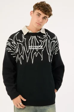 Brutal Knit Sweater Black