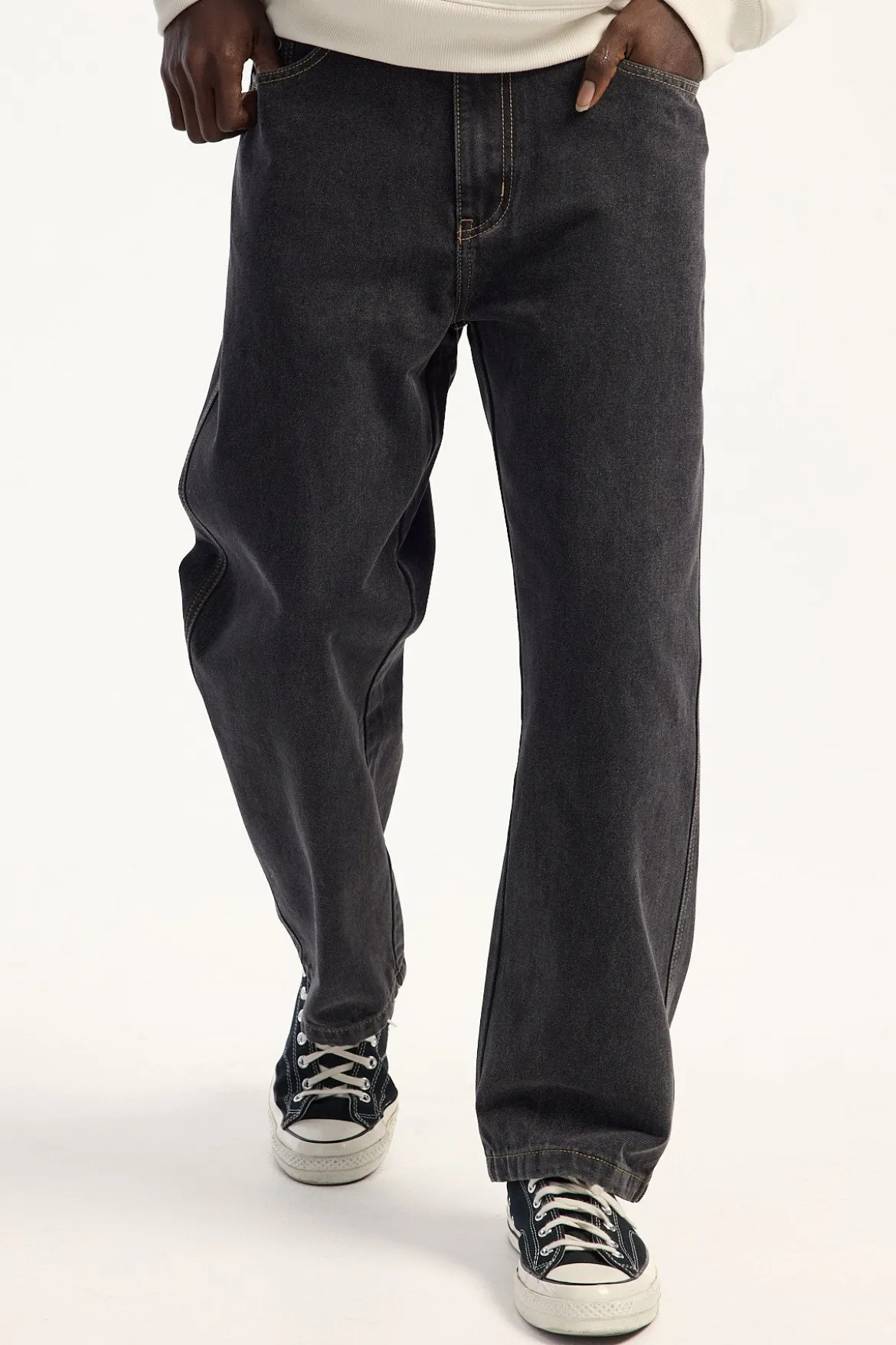Bull Denim 91 Baggy Jean Washed Black