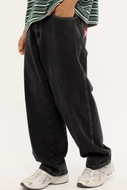Bull Denim 91 Baggy Jean Washed Black Denim