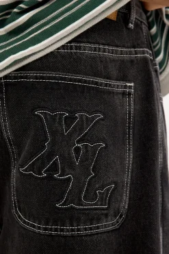 Bull Denim 91 Baggy Jean Washed Black Denim
