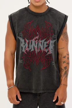Burn Muscle Washed Black