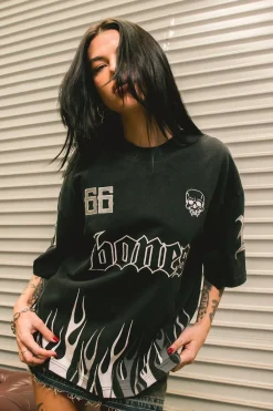Burner Boxy Tee Black