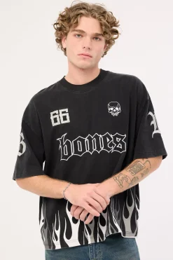 Burner Boxy Tee Black