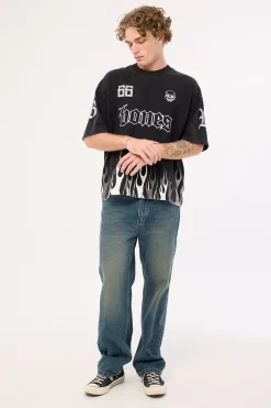 Burner Boxy Tee Black
