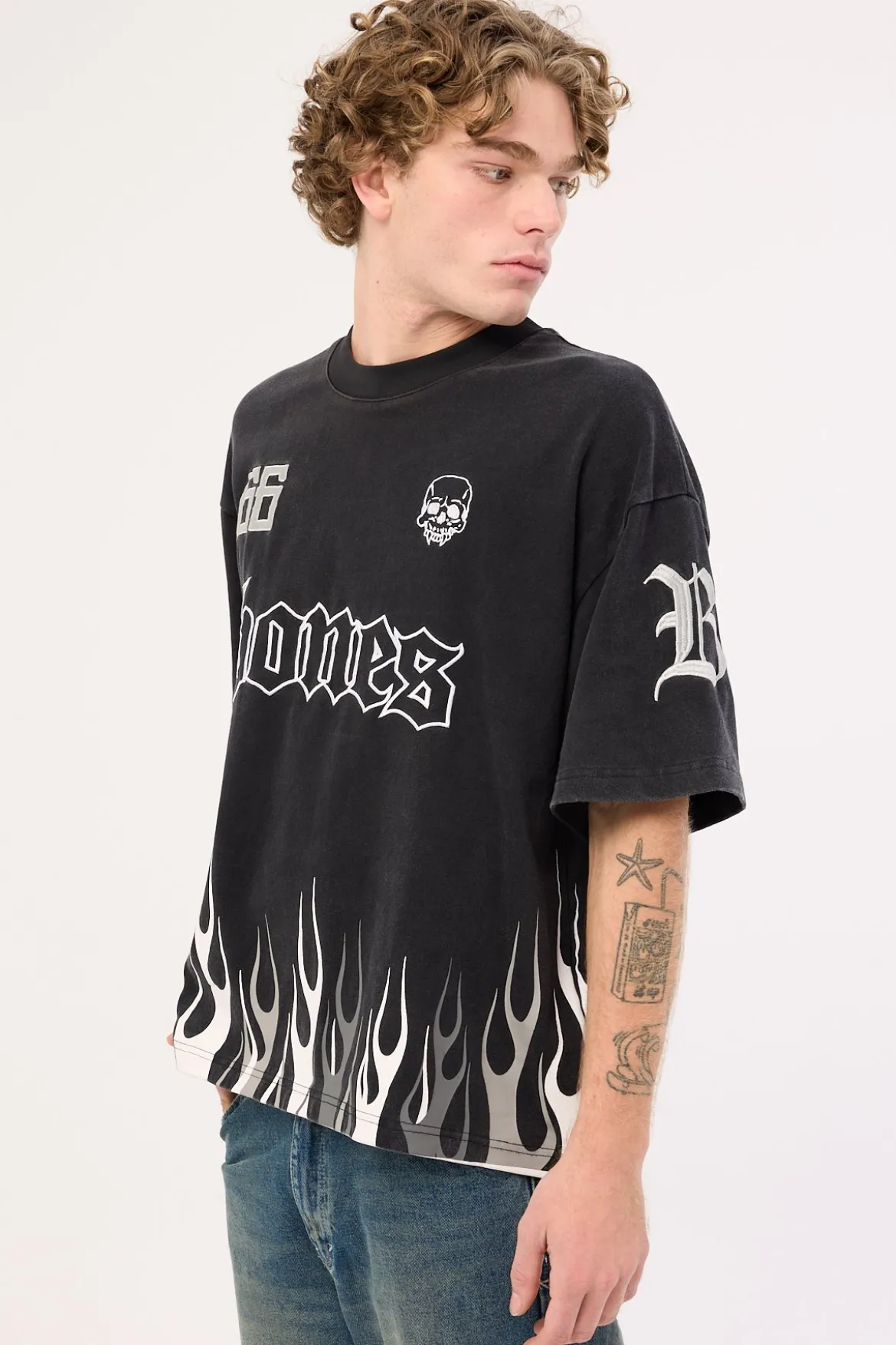 Burner Boxy Tee Black