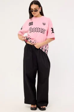 Burner Boxy Tee Washed Pink