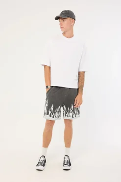 Burner Jersey Shorts Washed Black