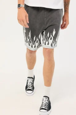 Burner Jersey Shorts Washed Black