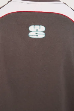Burner Oversize Raglan Panel Tee Worn Black