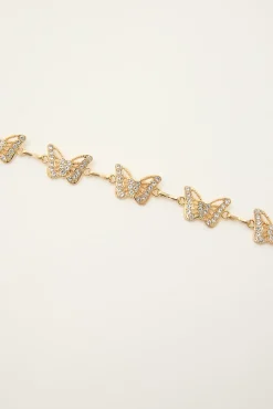 Butterfly Chain Belt Gold