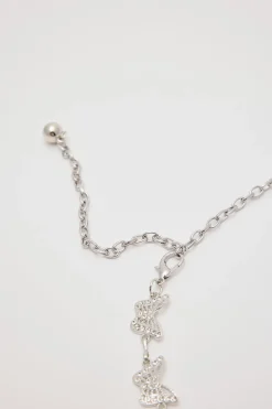 Butterfly Chain Belt Silver