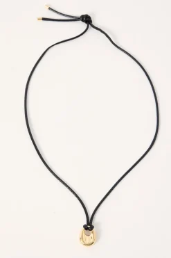 Cade Rope Charm Necklace Gold
