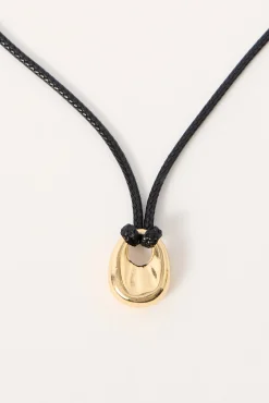 Cade Rope Charm Necklace Gold