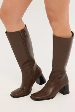 Cadence Smooth Boot Brown Brown