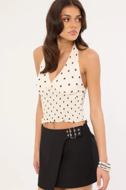 Cadre Buckle Skort Black