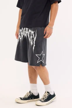 Cagey Loopbk Basketball Short Mineral Black