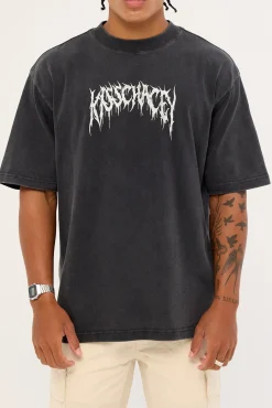 Cagey Oversized Tee Mineral Black