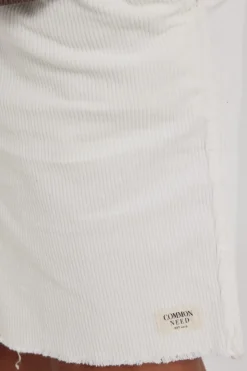 California Organic Cord Short White