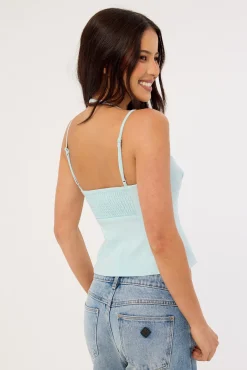 Calla Corset Top Blue