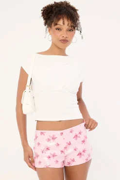 Calypso Sequin Micro Shorts Pink