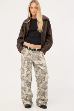 Camo-Mile Low Rise Cargo Pant Camo