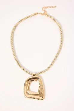 Campbell Statement Pendant Necklace Gold