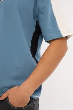 Campus Box Fit Oversize Tee Smog Blue