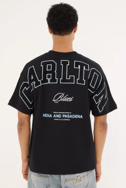 Carlton Stadium Loopback Tee Black