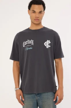 Carlton Vintage Goth Tee Pigment Asphalt