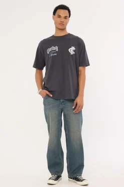 Carlton Vintage Goth Tee Pigment Asphalt